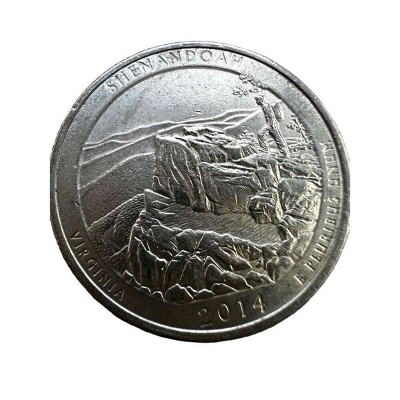 Coin 2014 P -SHENANDOAH VIRGINIA NATIONAL PARK QUARTER 25 Cent COIN - Picture 1 of 4